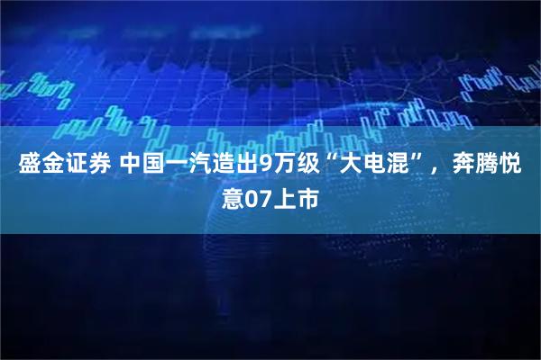 盛金证券 中国一汽造出9万级“大电混”，奔腾悦意07上市